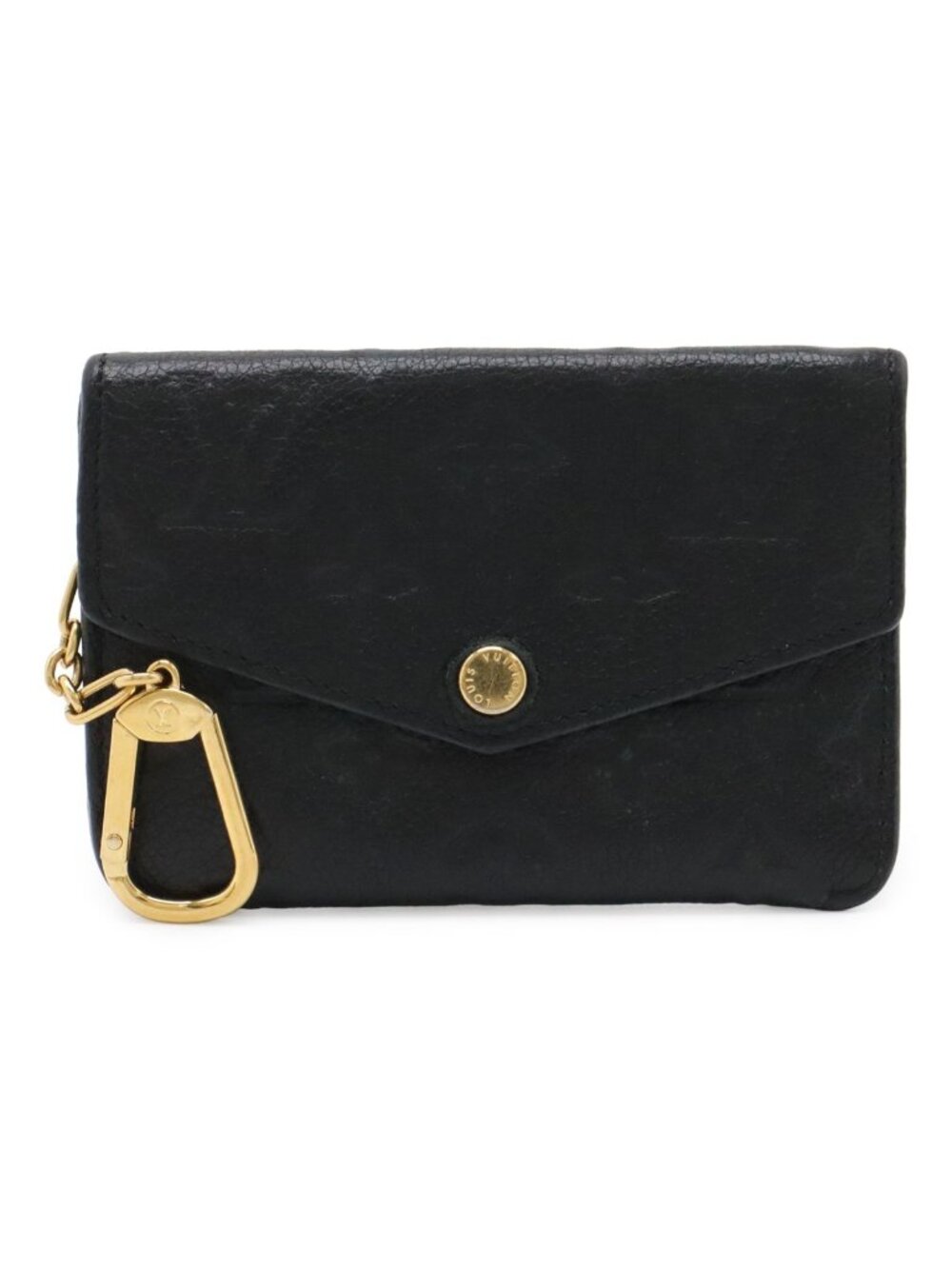 Louis Vuitton Monogram Empreinte Pochette Cles Coin Purse Noir Black